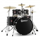 Premier Revolution 22", Kit 5 F&ucirc;ts et Pack Cymbales, Noir