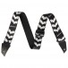 Jackson Strap with Double V Pattern, Black and White