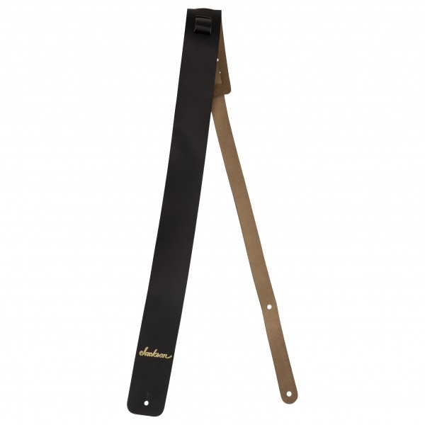 Jackson Leather Guitar Strap, Black 2