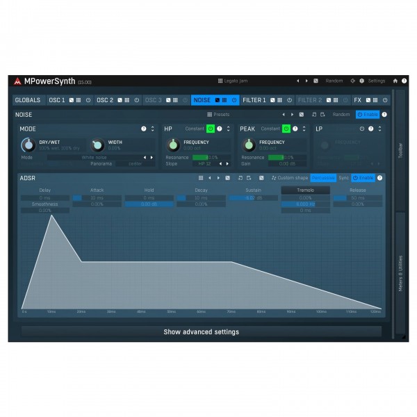 Melda MPowerSynth - Envelope 