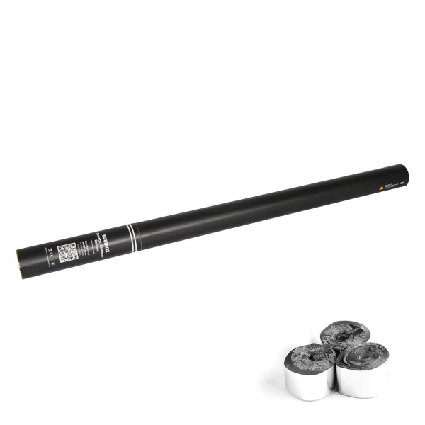 80cm Handheld Streamer Cannon, Metallic Silver
