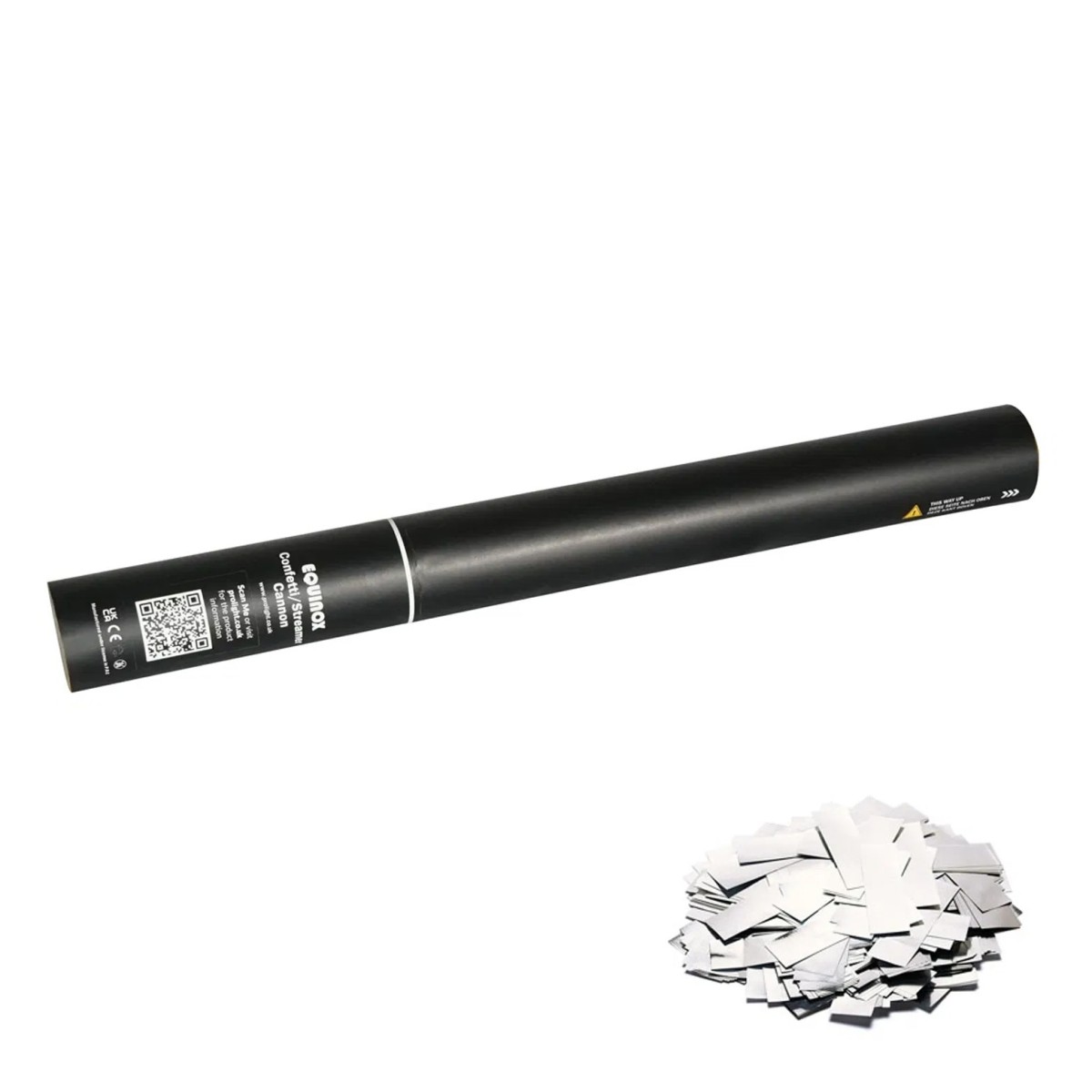 Click to view product details and reviews for 50cm Handheld Confetti Cannon Metallic Silver.