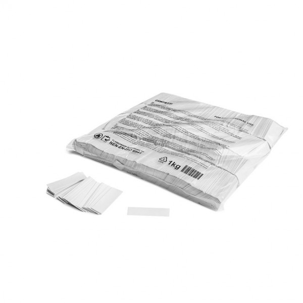 Magic FX 1kg Slowfall Confetti Rectangles, White