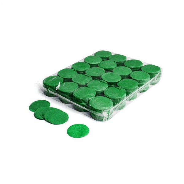 Magic FX 1kg Slowfall Confetti Circles, Dark Green