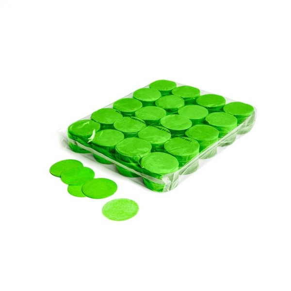 Magic FX 1kg Slowfall Confetti Circles, Light Green