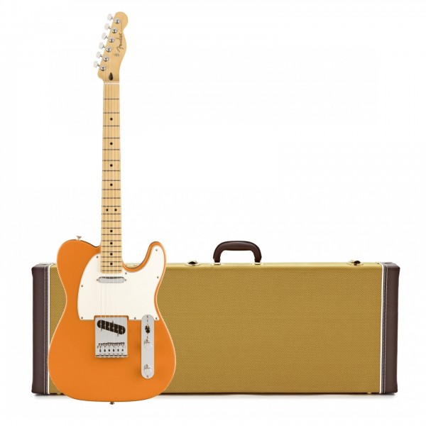 Fender Player Telecaster MN, Capri Orange & Case, Tweed