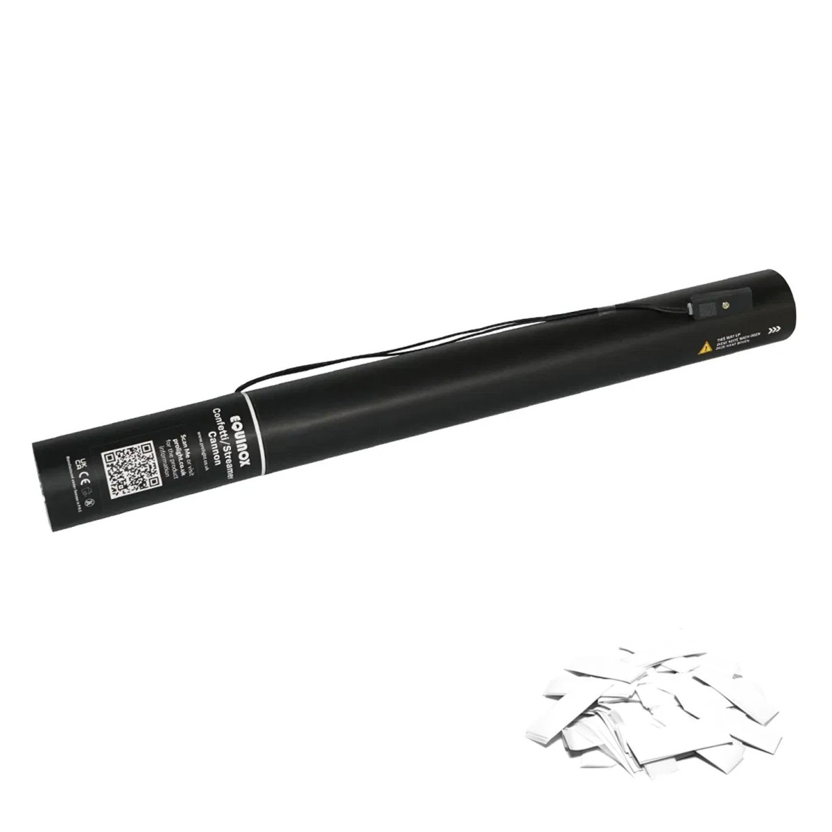 Click to view product details and reviews for 50cm Electric Confetti Cannon White.