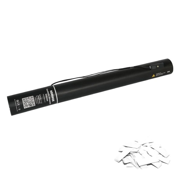 Magic FX 50cm Electric Confetti Cannon, White