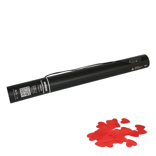 Magic FX 50cm Electric Confetti Cannon, Red Hearts