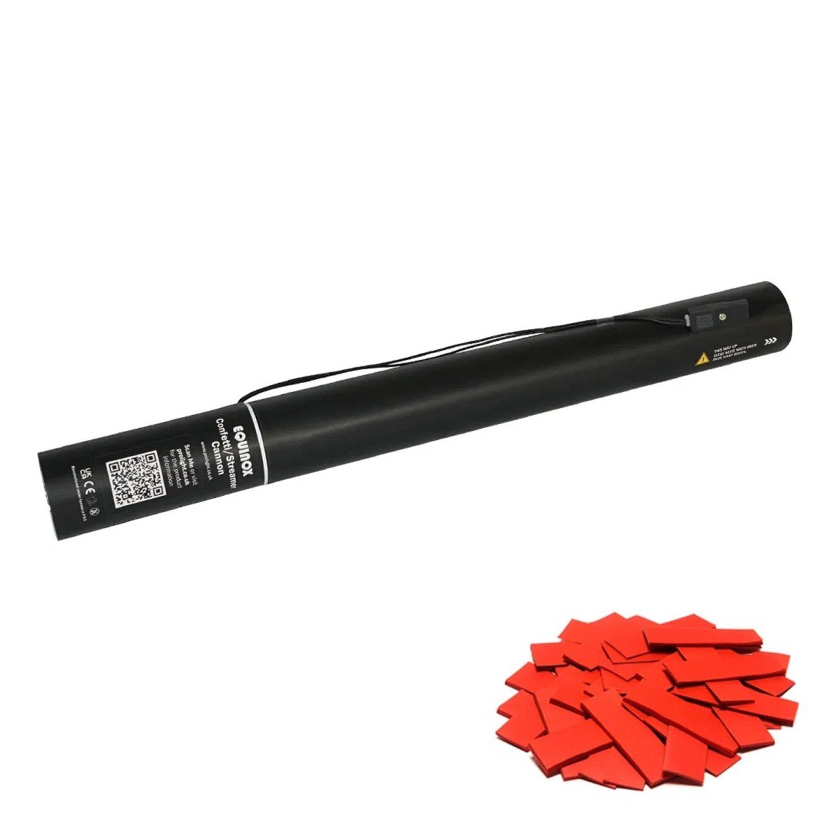 Click to view product details and reviews for 50cm Electric Confetti Cannon Red.