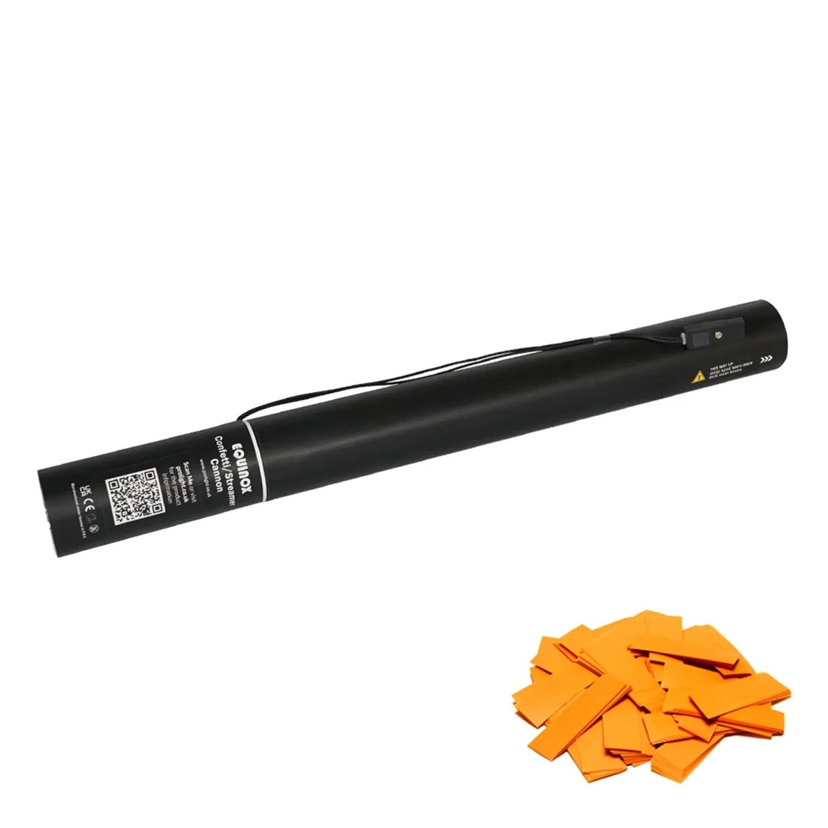 Click to view product details and reviews for 50cm Electric Confetti Cannon Orange.