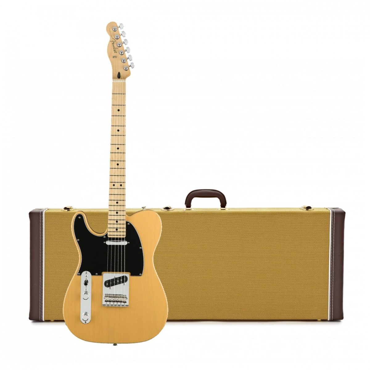 Fender Player Telecaster Left Handed Butterscotch Case Tweed Gear Music