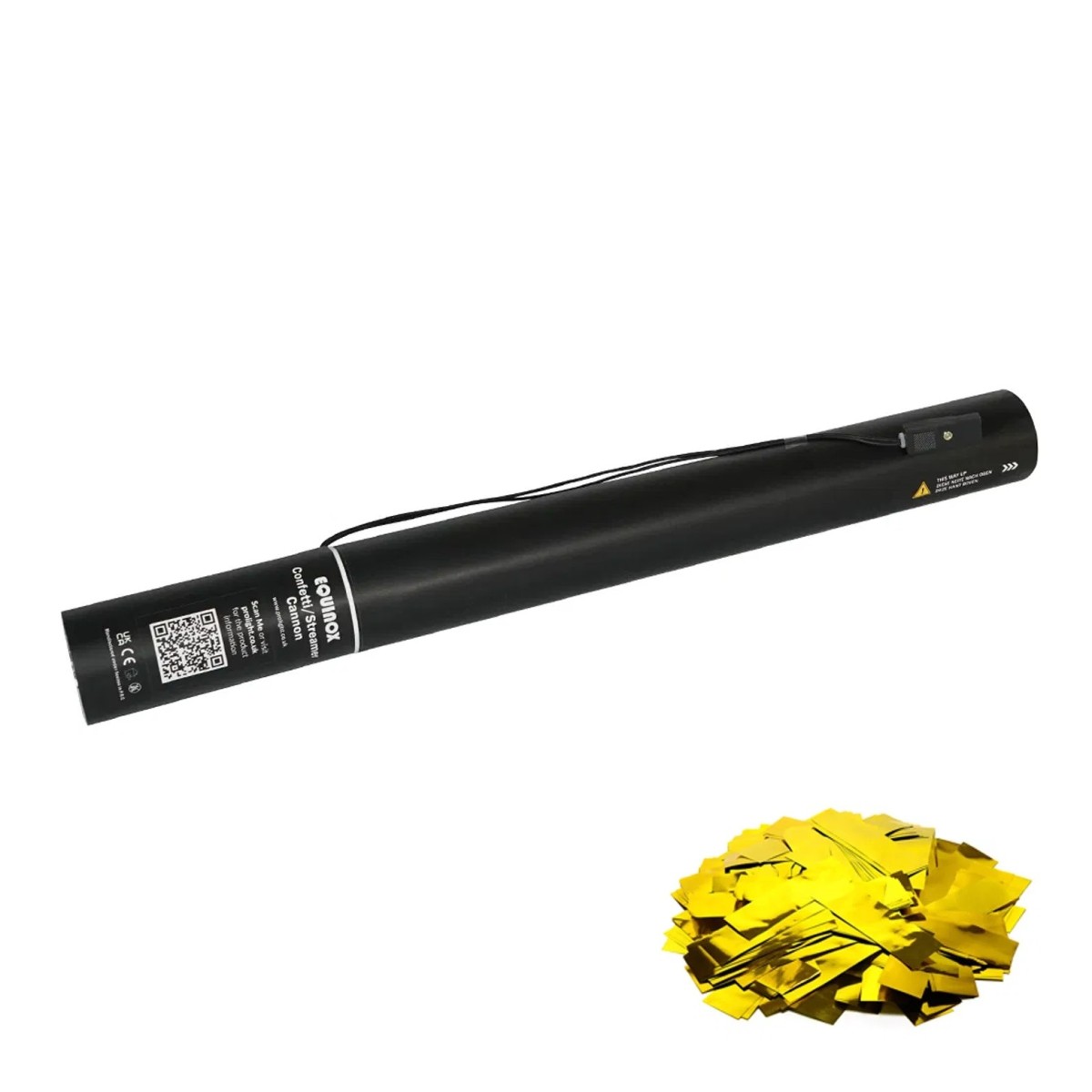 Click to view product details and reviews for 50cm Electric Confetti Cannon Metallic Gold.
