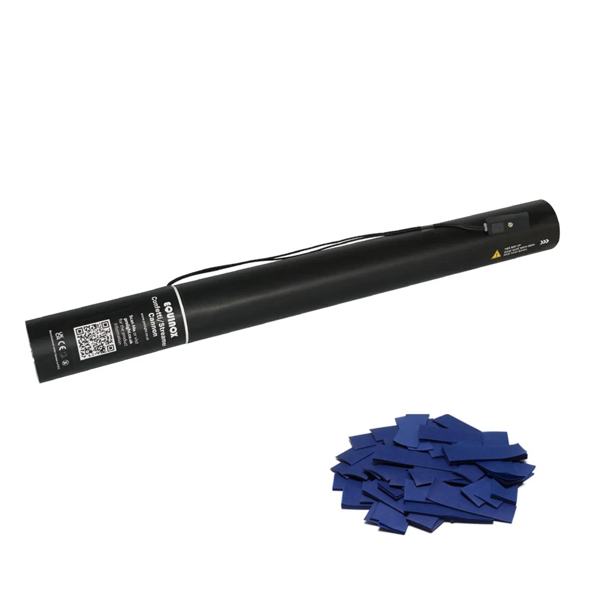 Click to view product details and reviews for 50cm Electric Confetti Cannon Dark Blue.
