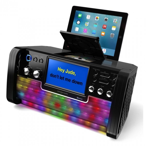 Easy Karaoke Bluetooth Karaoke System & 1 Microphone - front