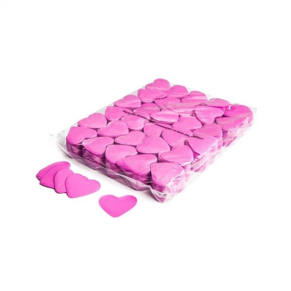 Magic FX 1kg Slowfall Confetti Hearts, Pink