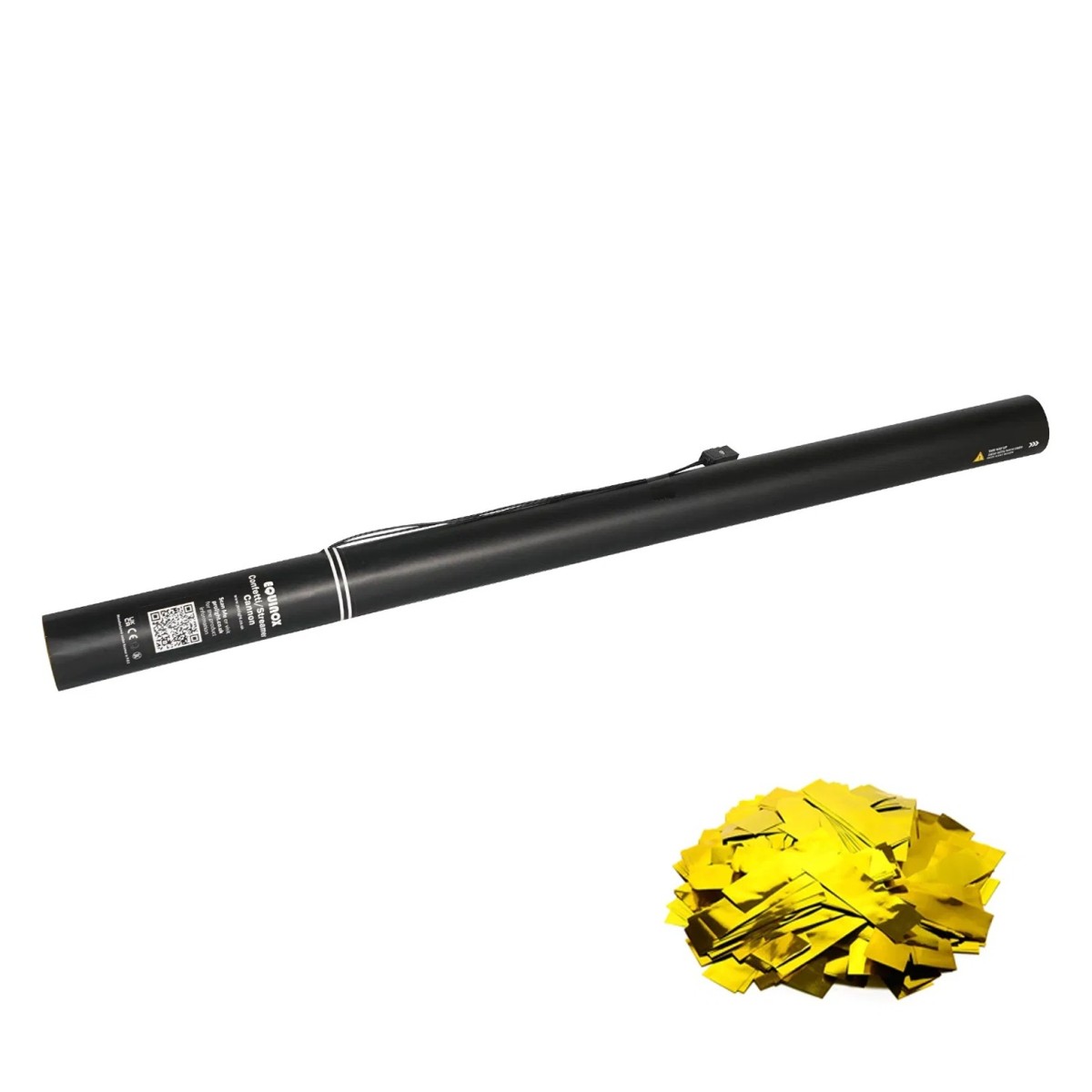 Click to view product details and reviews for 80cm Electric Confetti Cannon Metallic Gold.