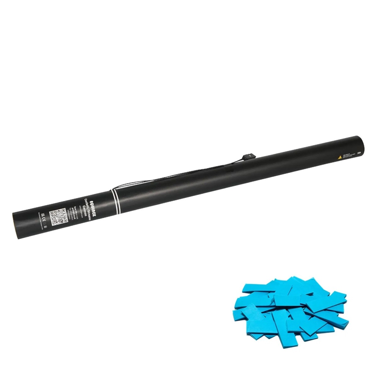 Click to view product details and reviews for 80cm Electric Confetti Cannon Light Blue.