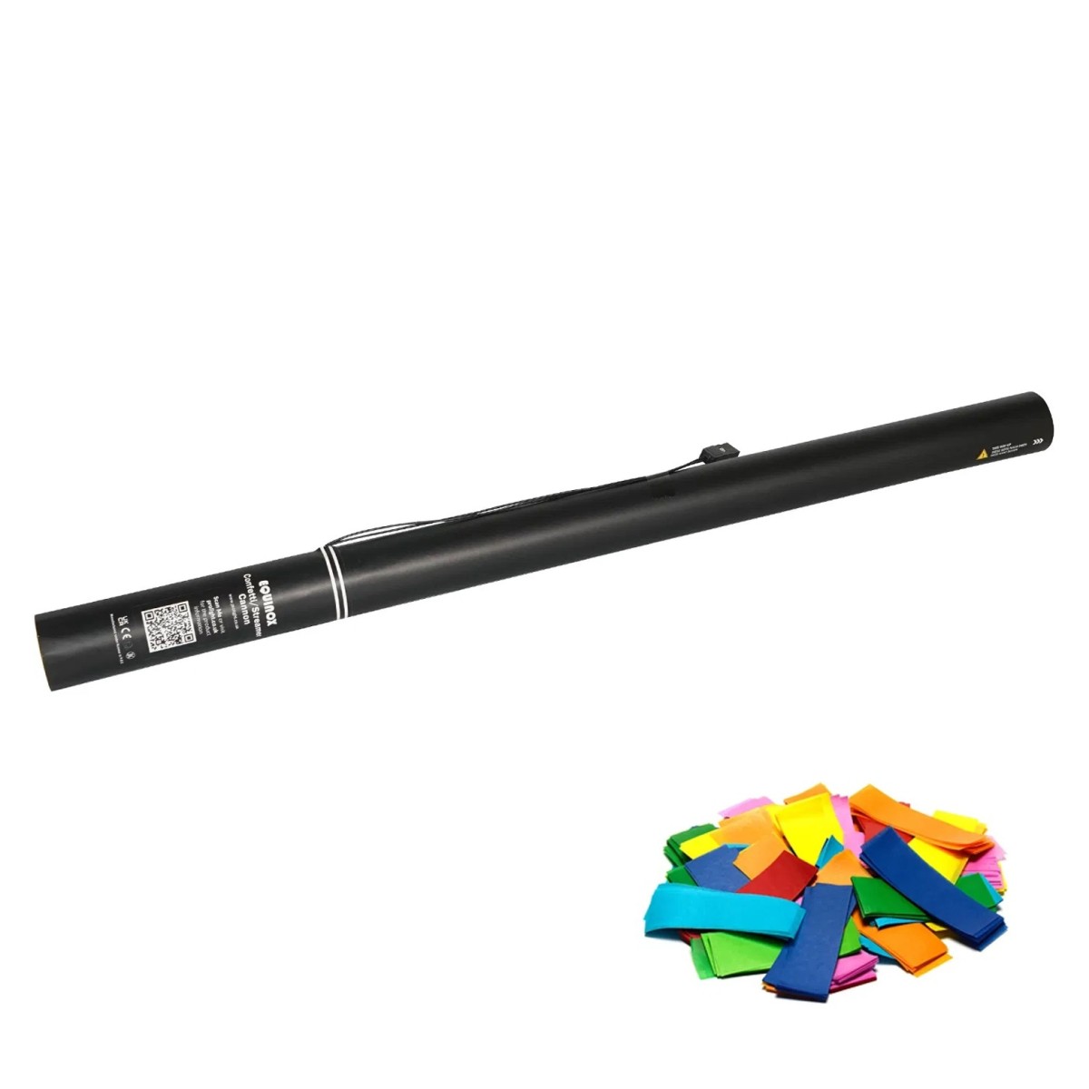 Click to view product details and reviews for 80cm Electric Confetti Cannon Multicolour.