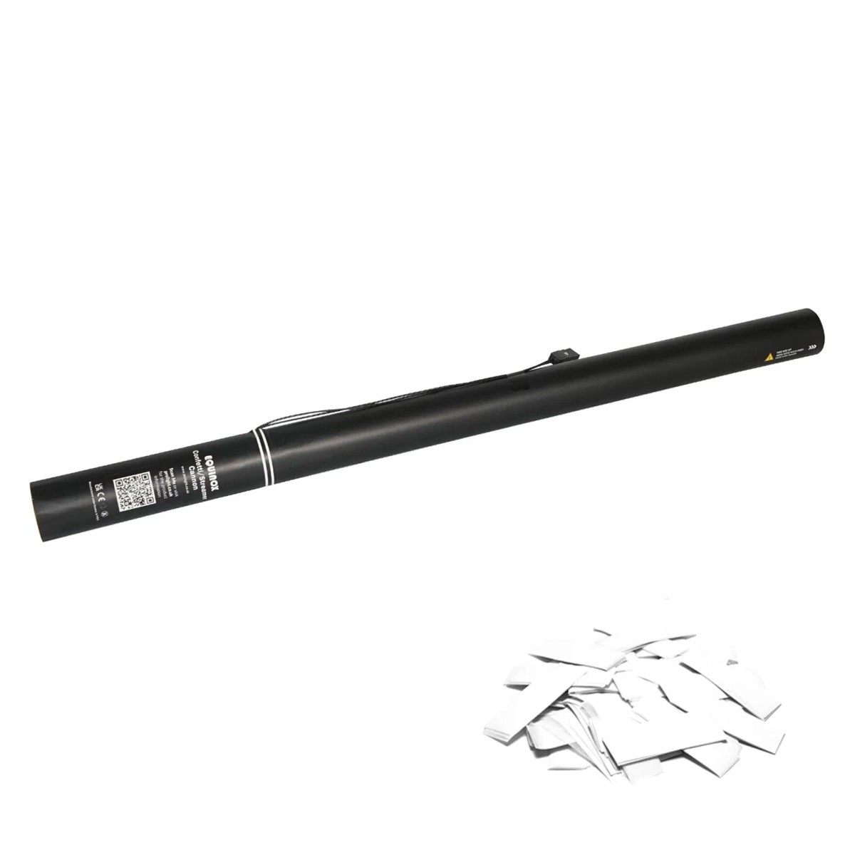 Click to view product details and reviews for 80cm Electric Confetti Cannon White.