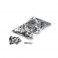 1kg Metallic Confetti Rectangles, Silver