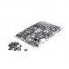 Kovové štvorčeky na konfety Magic FX 1kg, Silver