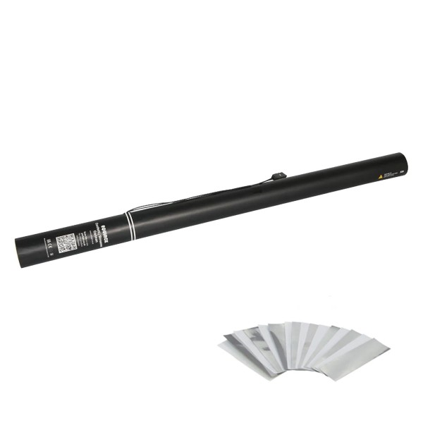 Magic FX 80cm Electric Confetti Cannon, White/Silver