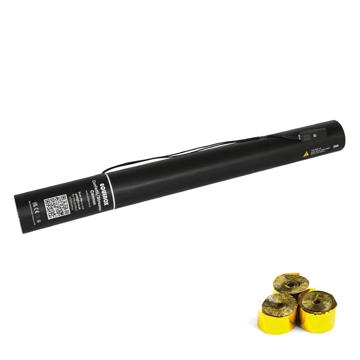 Click to view product details and reviews for 50cm Electric Streamer Cannon Metallic Gold.