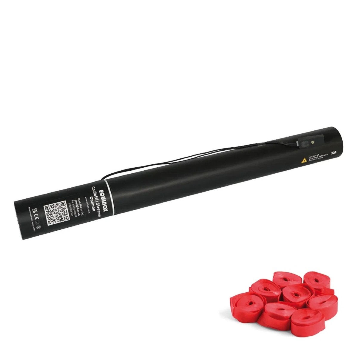 Click to view product details and reviews for 50cm Electric Streamer Cannon Red.