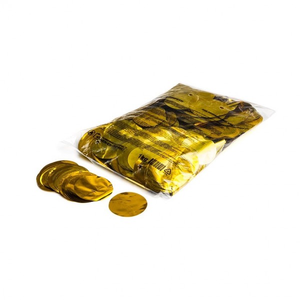 Magic FX 1kg Metallic Confetti Rounds, Gold