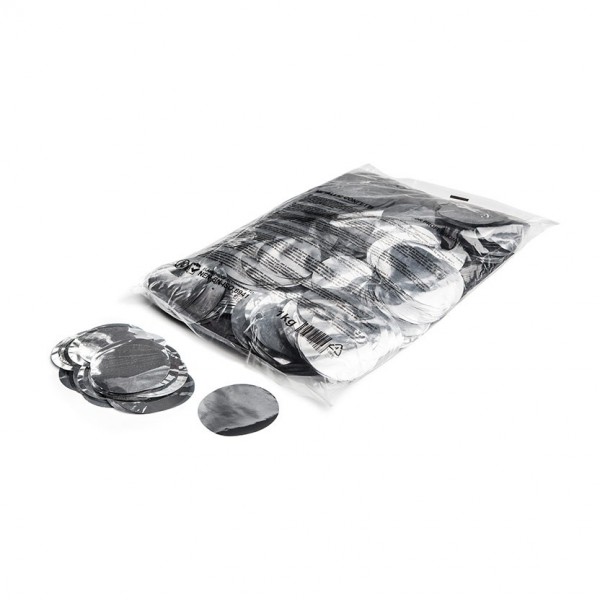 Magic FX 1kg Metallic Confetti Rounds, Silver