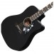 Gibson Dave Mustaine Songwriter Acoustic, Ebony - Body Angle