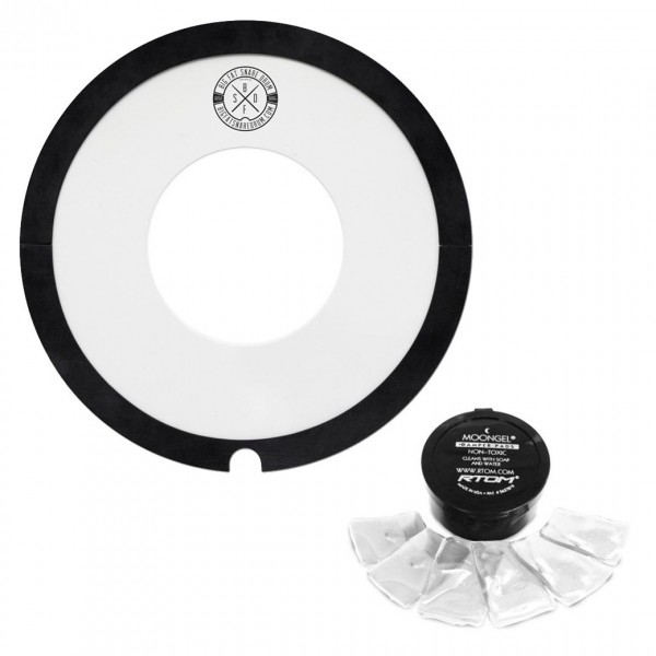 Big Fat Snare Drum 'Steve's Donut' 14'' Dampening Pad, Moongel Bundle