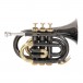 Roy Benson PT101K Pocket Trumpet, Black and Gold