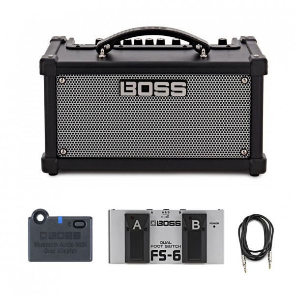 Boss Dual Cube LX Guitar Amplifier Complete Bundle