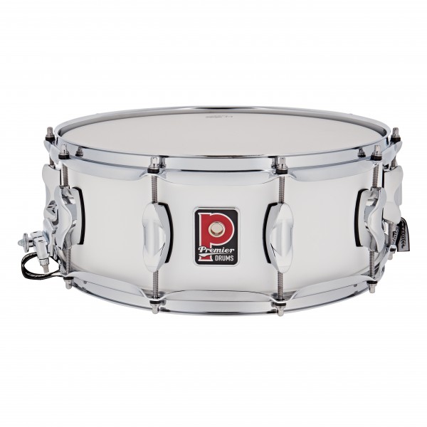 Premier Elite 14" x 5.5" Snare Drum, White