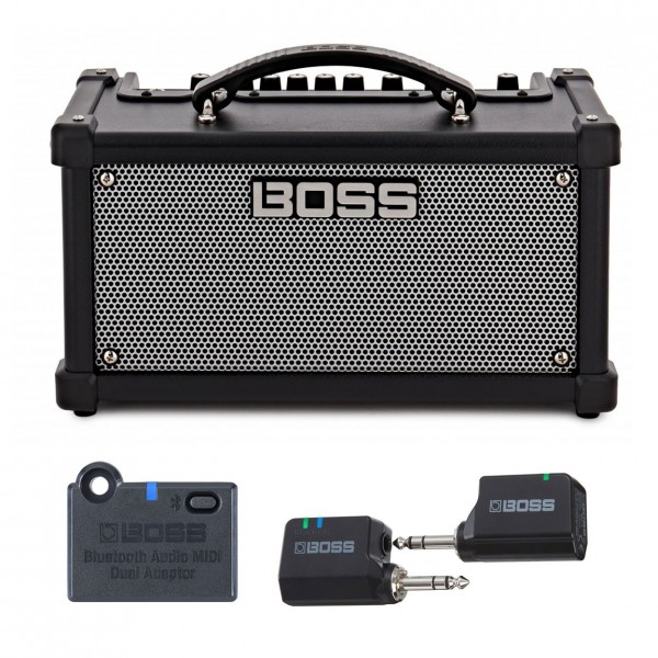 Boss Dual Cube LX Guitar Amplifier Wireless Bundle