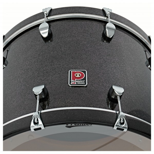 Premier Elite 24" x 14" Bass Drum, Gunmetal Sparkle