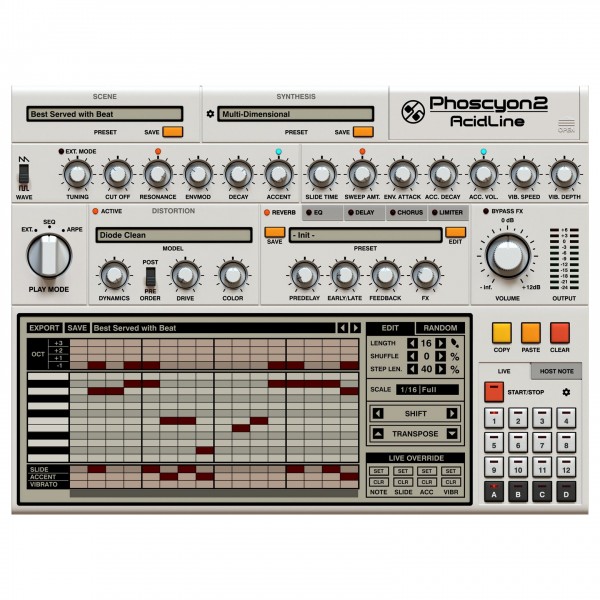 D16 Phoscyon 2 - Sequencer Piano 