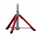 Pearl Roadster Drum Throne, Round Seat w/Red Gas Lift Base - Legs