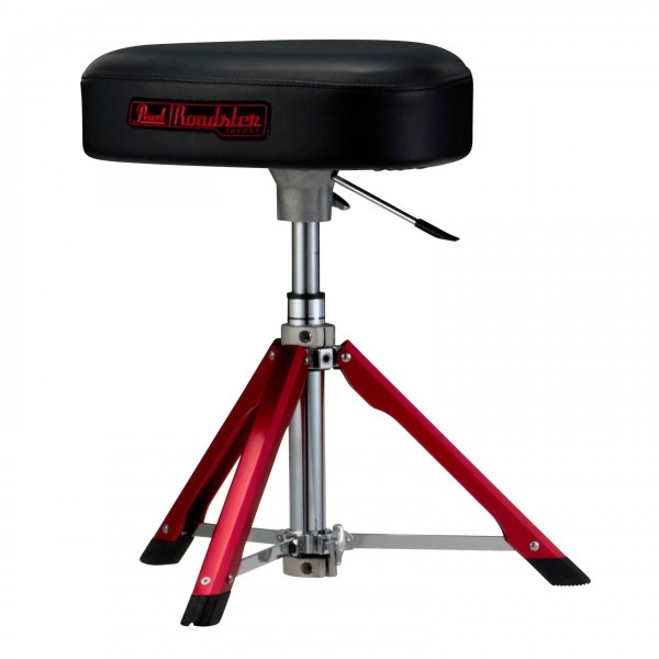 Pearl Roadster Drum Throne, Trilateral Seat w/Red Gas Lift Base