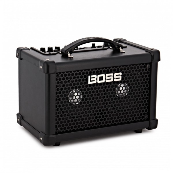 Boss Dual Cube Bass LX Bass Guitar Amplifier Complete Bundle side