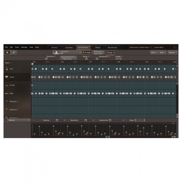 Toontrack EZDrummer 3 - Grid Editor