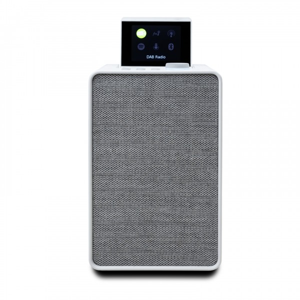 Pure Evoke Compact Music System, Cotton White Front View