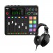 Rode RodeCaster Pro II with Free Rode NTH-100 Headphones - Full Bundle