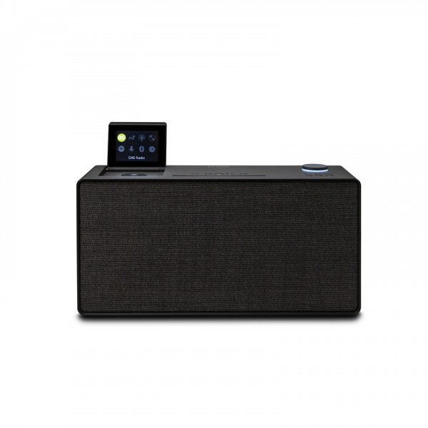 Pure Evoke Home All-In-One Music System, Coffee Black Front View