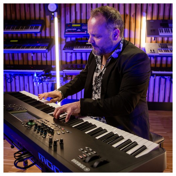 Yamaha MODX8 Plus Synthesizer with Graded Hammer Action - Lifestyle 2