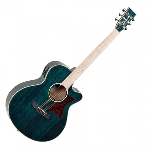 Tanglewood Winterleaf TW4-BLA Super Folk, Aquamarine Blue Gloss