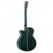 Tanglewood Winterleaf TW4-BLA Super Folk, Aquamarine Blue Gloss back