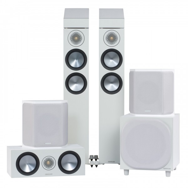Monitor Audio Bronze 500 5.1.2 Atmos Speaker Package, White